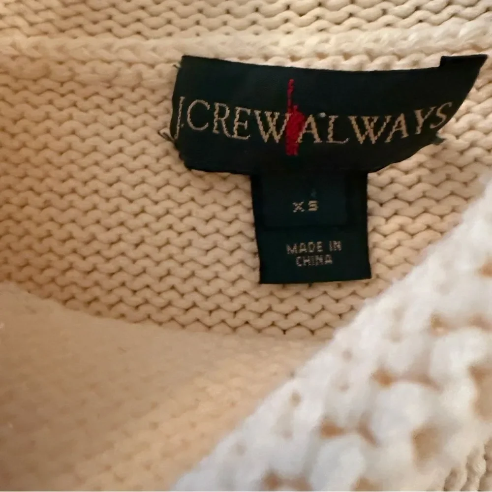 J. Crew Always Cream Roll Neck Sweater